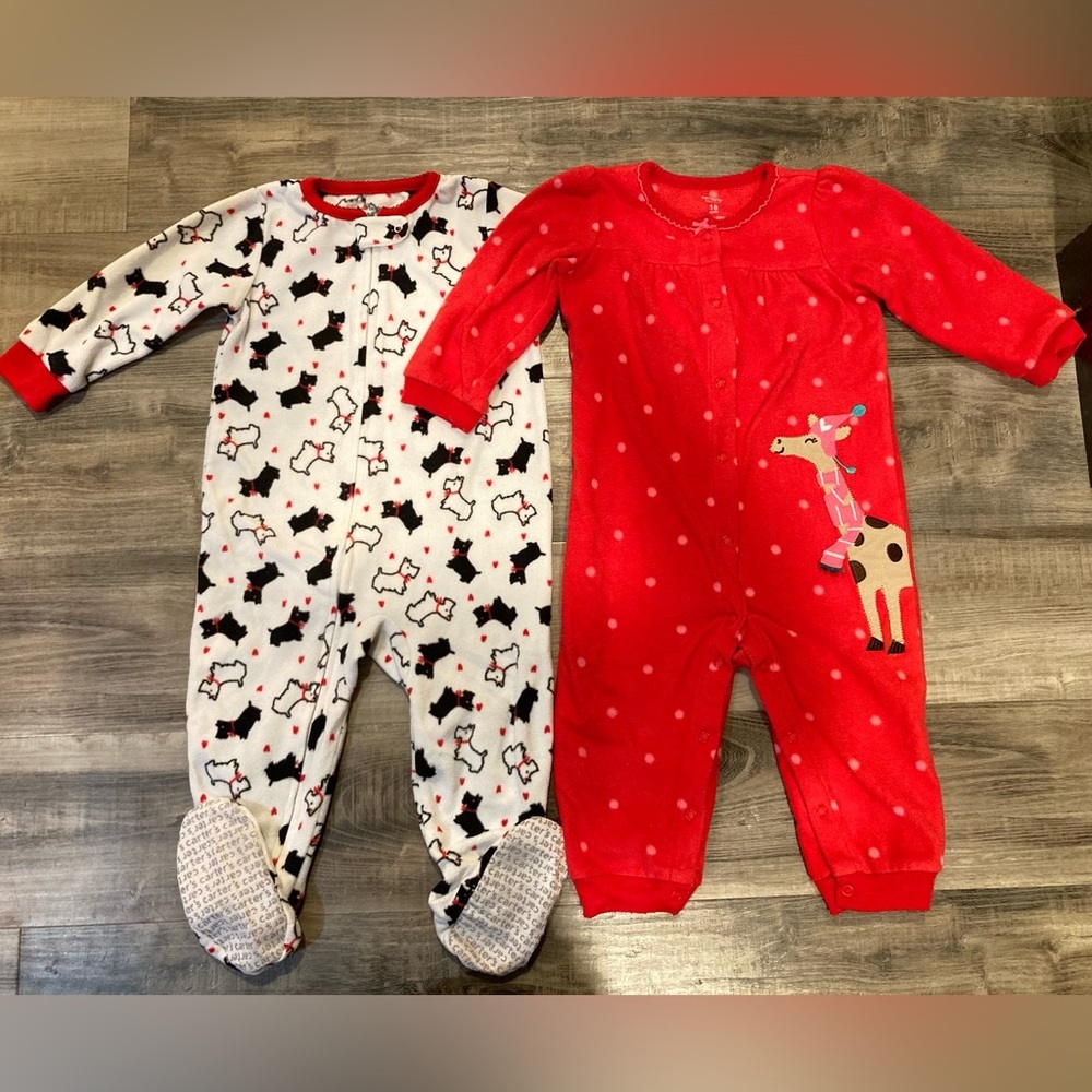 Carter's fleece pajama sleepers